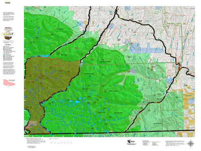 Montana HuntData LLC Mountain Goat Hunting District 517 Land Ownership Map digital map