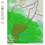 Montana HuntData LLC Mountain Goat Hunting District 518 Land Ownership Map digital map