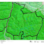 Montana HuntData LLC Mountain Goat Hunting District 521 Land Ownership Map digital map