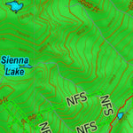 Montana HuntData LLC Mountain Goat Hunting District 521 Land Ownership Map digital map