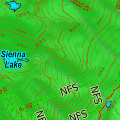 Montana HuntData LLC Mountain Goat Hunting District 521 Land Ownership Map digital map