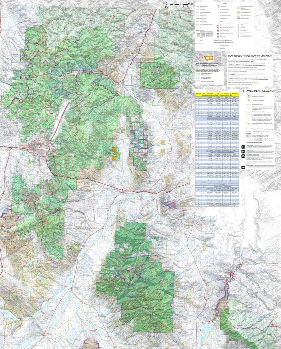 Beaverhead Deerlodge North East Map by MontanaGPS | Avenza Maps
