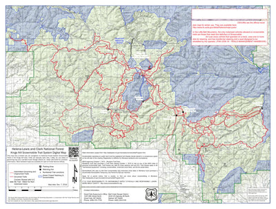 Kings Hill Snowmobile Map by MontanaGPS | Avenza Maps