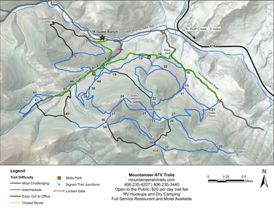 MontanaGPS Mountaineer ATV Park digital map