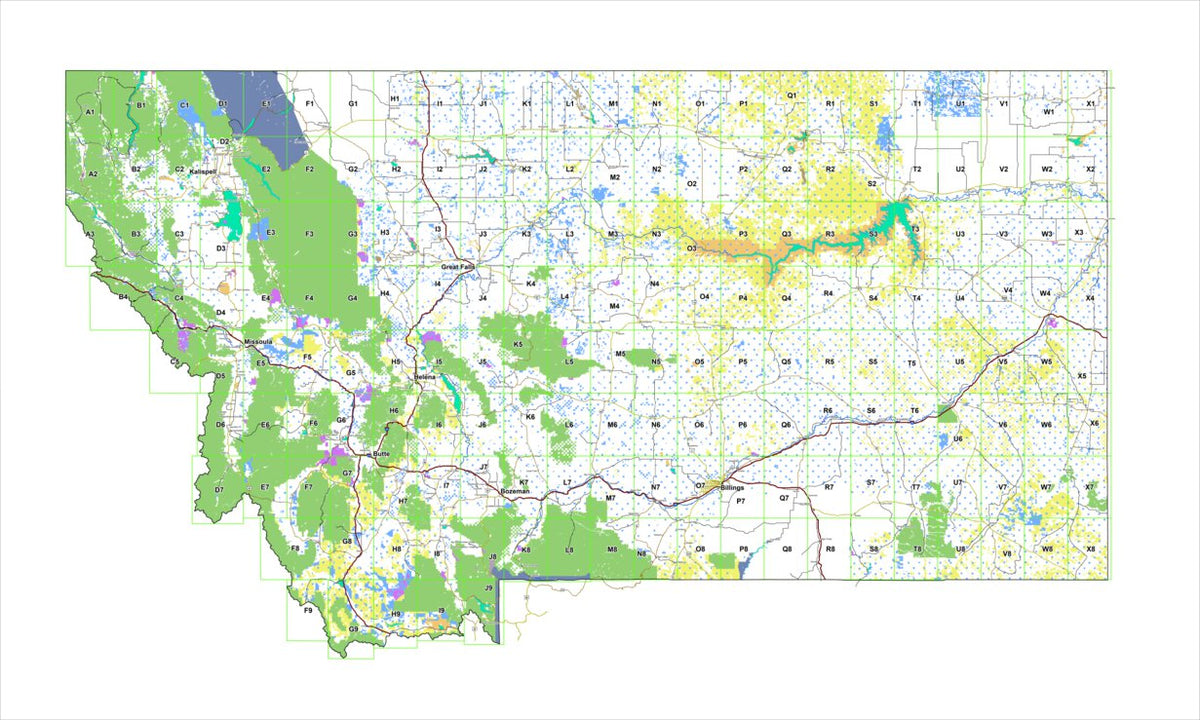 MT Aerial View Overview Map by MontanaGPS | Avenza Maps