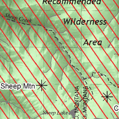 MontanaGPS West Yellowstone Snowmobile Map (North Half) digital map