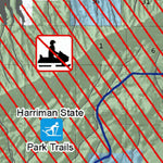 MontanaGPS West Yellowstone Snowmobile Map (South Half) digital map