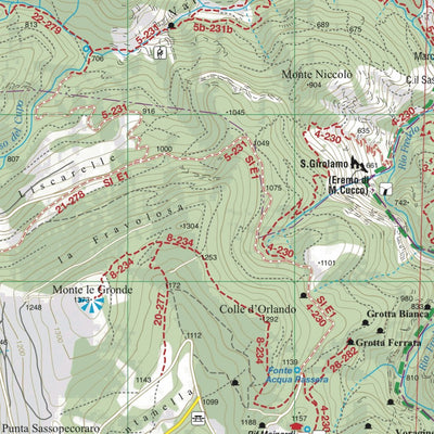 Monti editore 12 - Gruppo del Monte Cucco digital map
