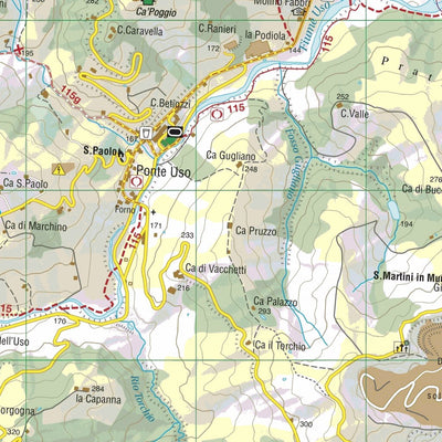 Monti editore 24 - Alta Valle del Rubicone digital map