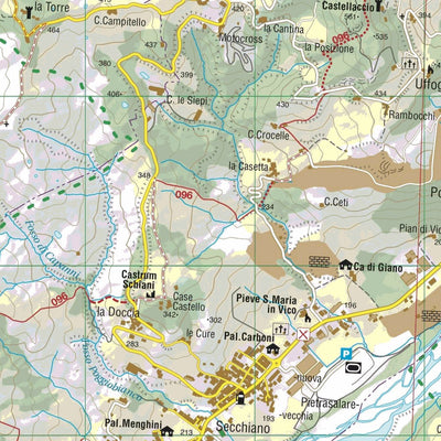 Monti editore 24 - Alta Valle del Rubicone digital map