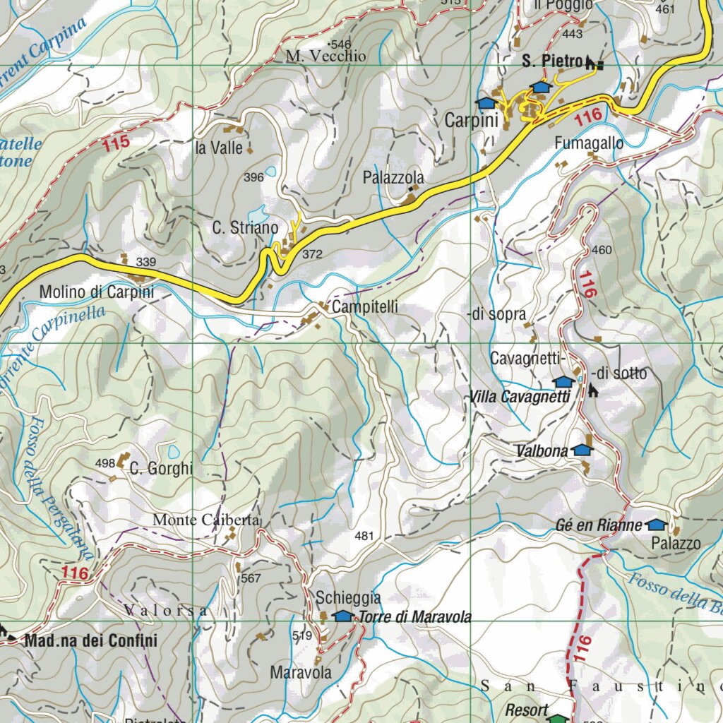 pietralunga Map by Monti editore | Avenza Maps
