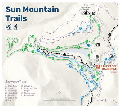 Winter Trails - Chickadee Trailhead, Sun Mountain Lodge Area - Washington Preview 1
