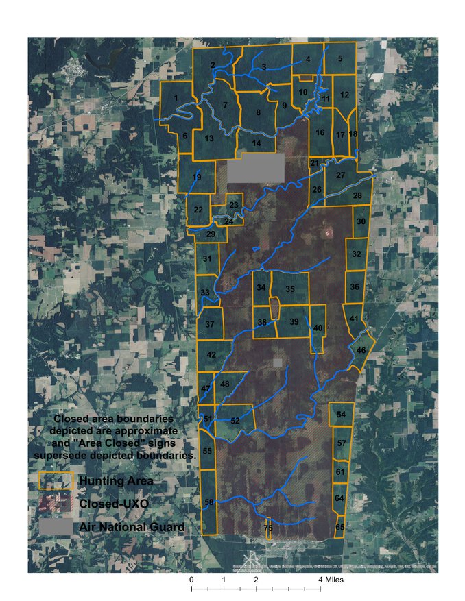 Big Oak Ranch Alabama Map.pdf Big Oaks NWR Hunt Map by Indiana National Wildlife Refuges, US Fish ...