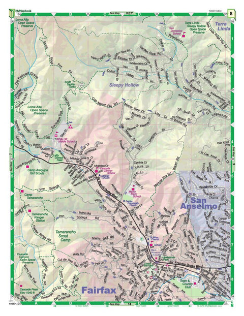 MyMapbook, LLC Marin Community Map Book, 544. Page 8 digital map