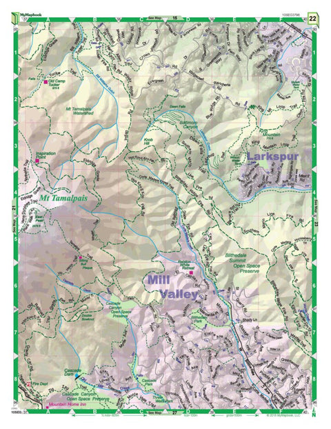 MyMapbook, LLC Marin Community Map Book, 625. Page 22 digital map