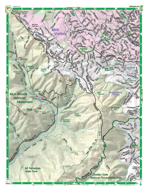 MyMapbook, LLC Marin Community Map Book, 665. Page 27 digital map