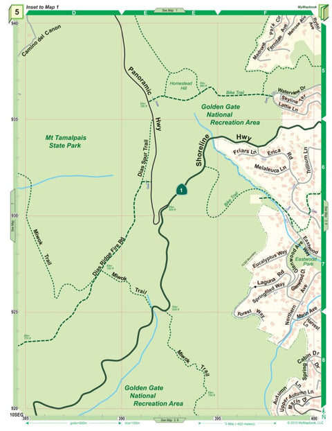 MyMapbook, LLC Tamalpais Valley Community Map Book, 5 digital map