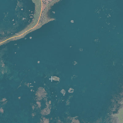 NanoTrack Maps Bool and Hacks Lagoons, South Australia - Aerial view digital map