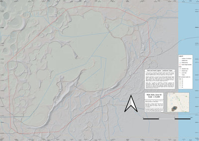 NanoTrack Maps Bool and Hacks Lagoons, South Australia - Elevation TOPO digital map
