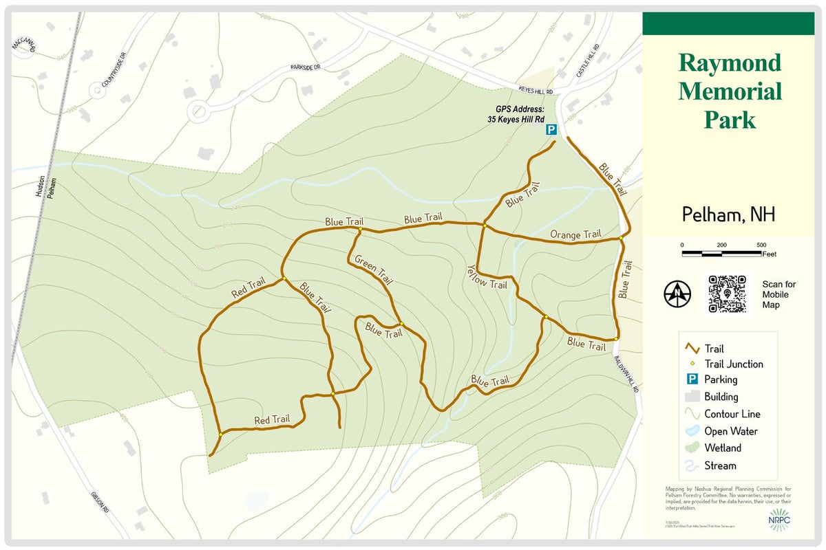 Pelham, NH - Raymond Memorial Park Map by Nashua Regional Planning ...