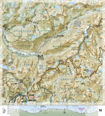 National Geographic 1002 PCT Washington North (map 16) digital map