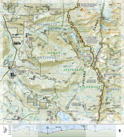 National Geographic 1004 PCT Oregon North (map 09) digital map