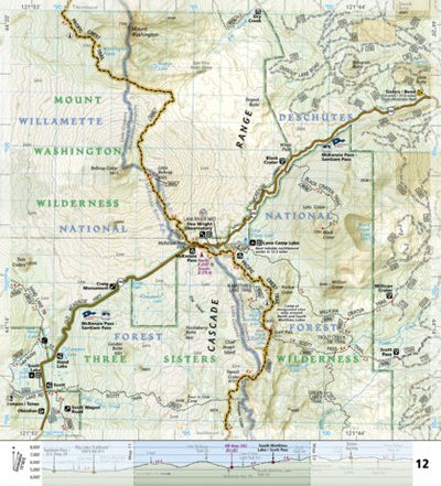 National Geographic 1004 PCT Oregon North (map 12) digital map
