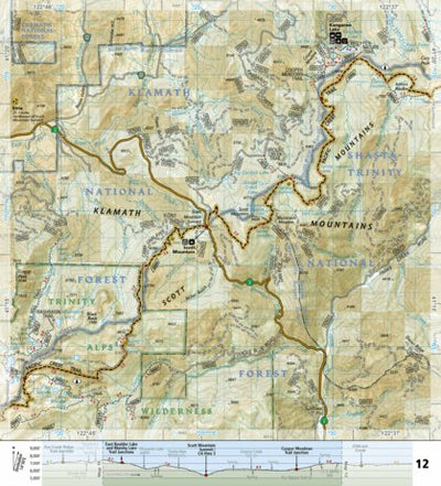 National Geographic 1006 PCT Klamath (map 12) digital map