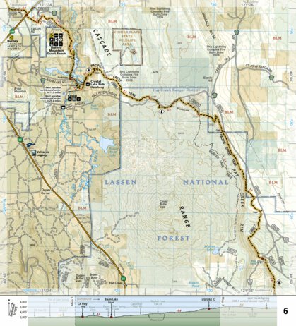 National Geographic 1007 PCT Shasta (map 06) digital map