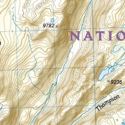 National Geographic 1008 PCT Sierra Nevada North (map 13) digital map