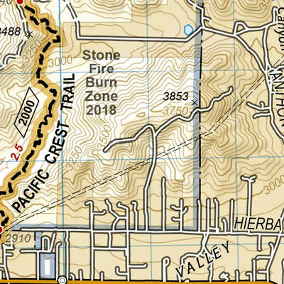 National Geographic 1010 PCT Scodie, Piute, and Tehachapi Mtns (map 13) digital map