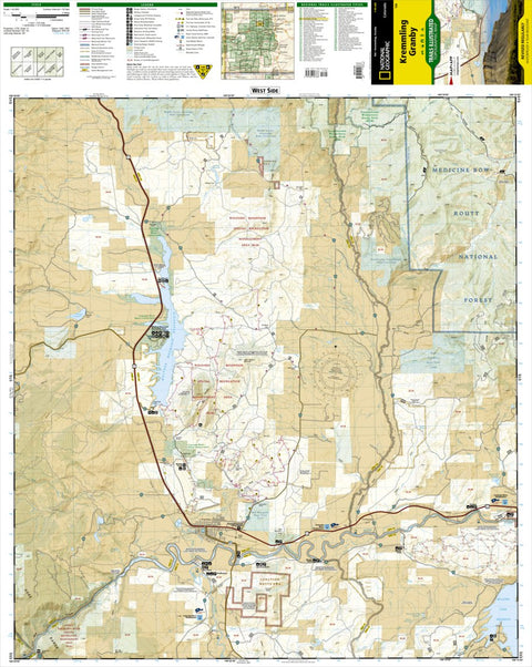 National Geographic 106 Kremmling, Granby (west side) digital map