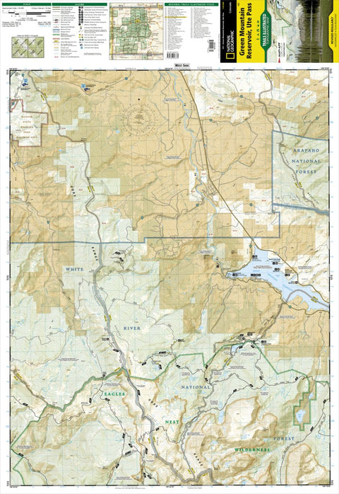National Geographic 107 Green Mountain Reservoir, Ute Pass (west side) digital map