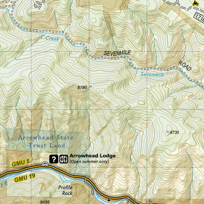 National Geographic 112 Poudre River, Cameron Pass (east side) digital map