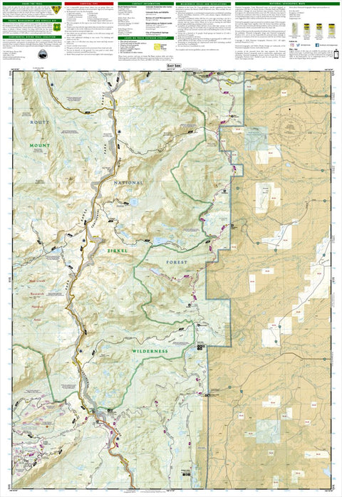 National Geographic 117 Clark, Buffalo Pass (east side) digital map