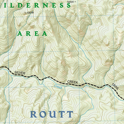 National Geographic 119 Yampa, Gore Pass (east side) digital map