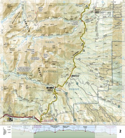 National Geographic 1202 Colorado Trail North (map 02) digital map
