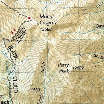 National Geographic 1202 Colorado Trail North (map 06) digital map