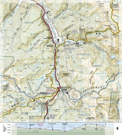 National Geographic 1202 Colorado Trail North (map 08) digital map