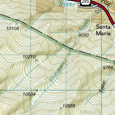 National Geographic 1202 Colorado Trail North (map 12) digital map