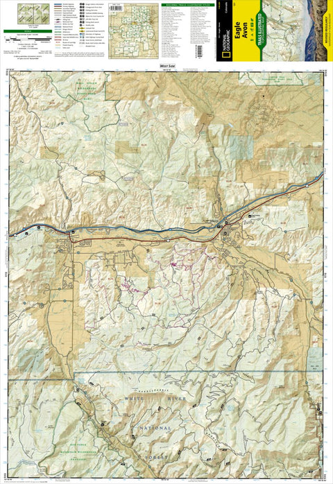 National Geographic 121 Eagle, Avon (west side) digital map
