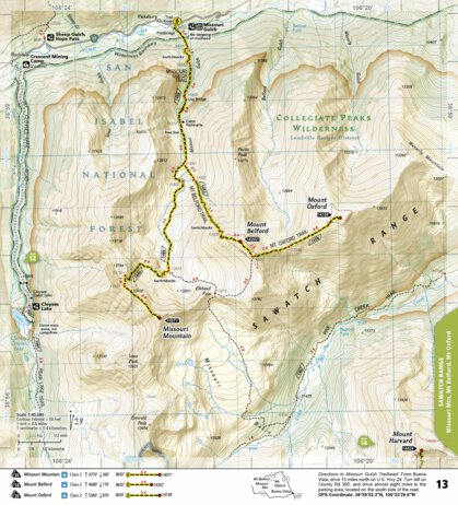 1302 Colorado 14ers North (map 13) Preview 1