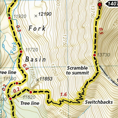 1302 Colorado 14ers North (map 14) Preview 3