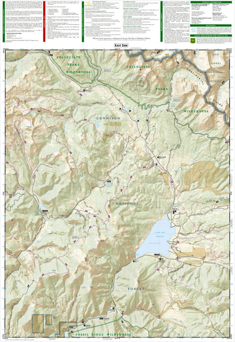 National Geographic 131 Crested Butte, Pearl Pass (east side) digital map