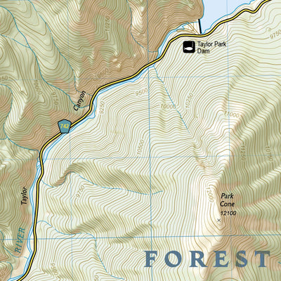 National Geographic 131 Crested Butte, Pearl Pass (east side) digital map