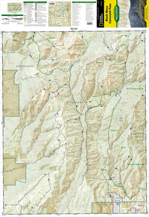 National Geographic 134 Black Mesa, Curecanti Pass (east side) digital map
