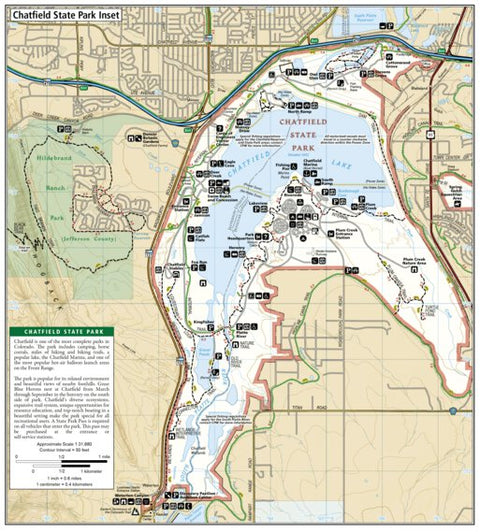 National Geographic 135 Deckers, Rampart Range (Chatfield inset) digital map