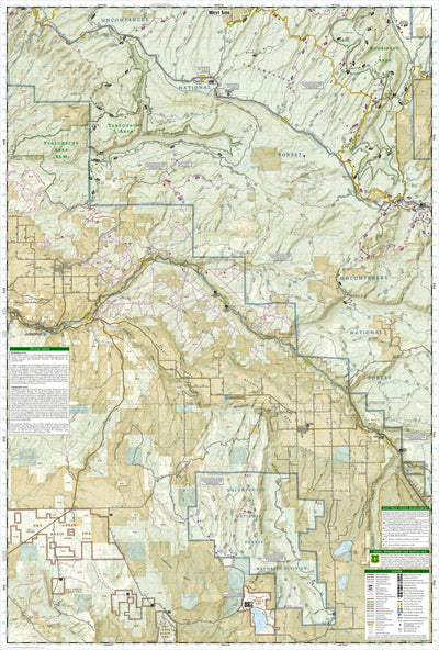 National Geographic 146 Uncompahgre Plateau South [Uncompahgre National Forest] (west side) digital map