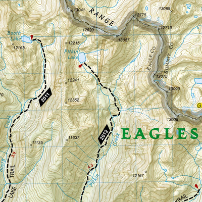 National Geographic 149 Eagles Nest and Holy Cross Wilderness Areas (north side) digital map