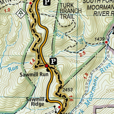 National Geographic 1505 AT Calf Mtn to Raven Rock (map 01) digital map